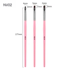 3 шт. розовый ряд Dotting Dot Builder плоская картина кристалл резьба УФ гель для ногтей акриловый лак кончики Ручка Кисть маникюрный набор инструментов