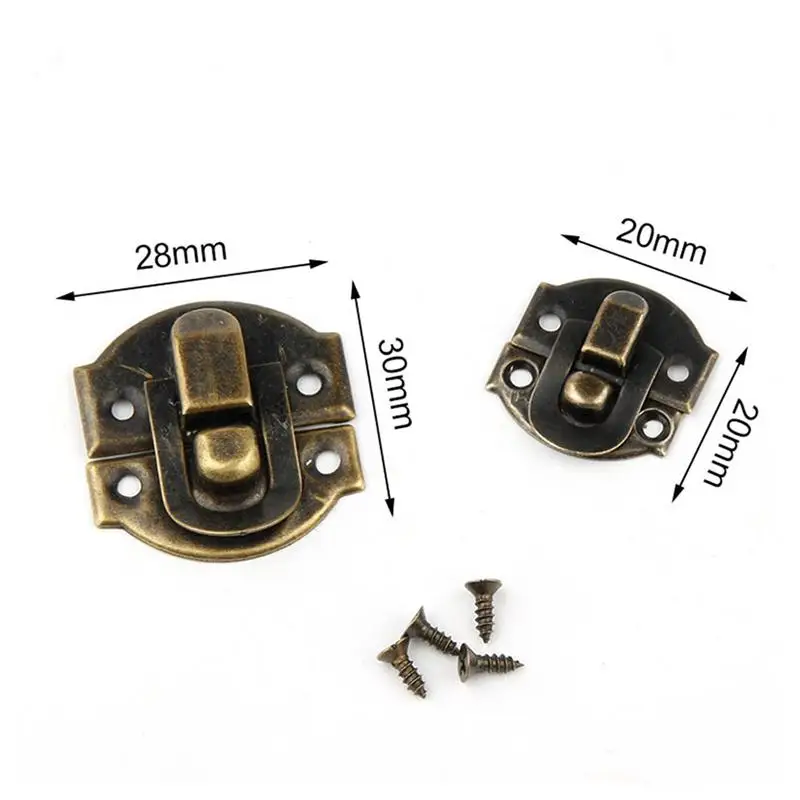 20 шт. антикварные защелки железные для винтажных шкатулок ювелирных изделий