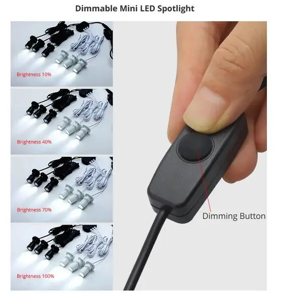 Приглушаемый Светодиодный точечный светильник с USB 5 В 1 Вт | Освещение