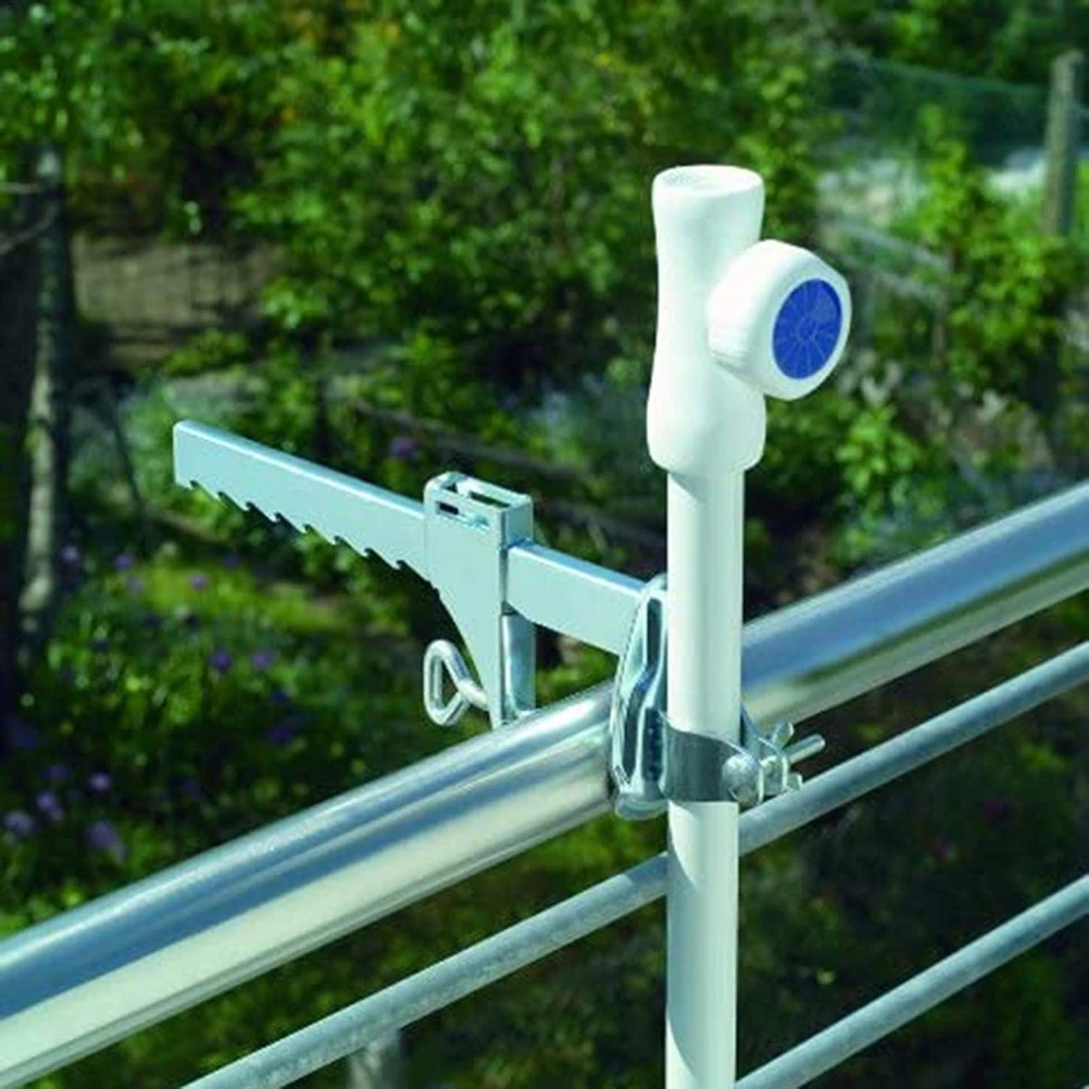 1pcs Parasol Clamp Umbrella Pole Holder Balcony Bracket For Sunshade Rust Resistance Range Quick Mounting Exclusive Design | Дом и сад