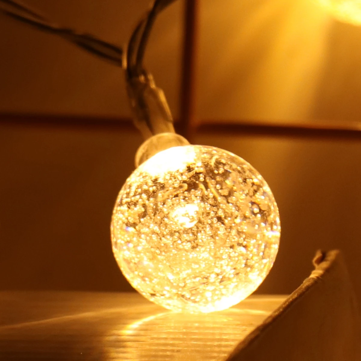 

Round Bubble Ball Led Garland Light String Fairy Lights Outdoor Christmas Decor For Home Rustic Wedding Party Suppiles Lights