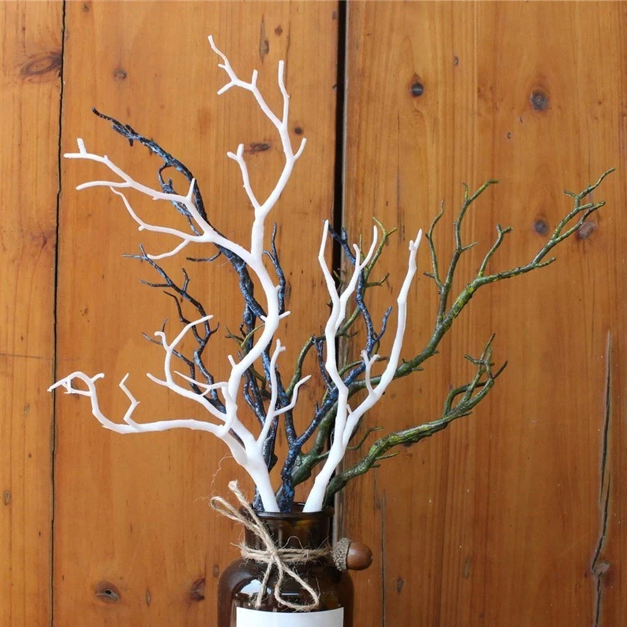 

35cm High-qualityartificial Antler Shaped Large Branches,homevase Decoration Dryvine Branche,fake Plants for Christmasdecoration