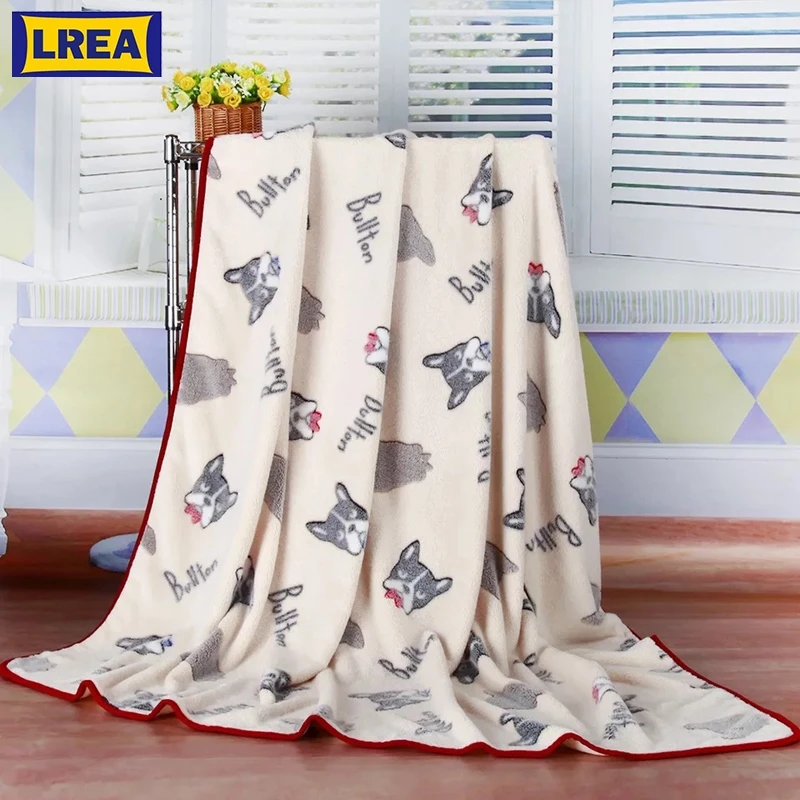 Одеяло для собак LREA 150x200 см флисовый теплый коврик домашних питомцев покрывало