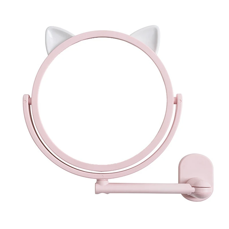 Настенное складное маленькое зеркало для ванной комнаты туалетный столик