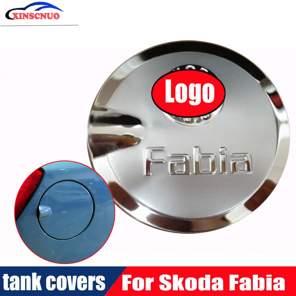 

Metal Outside Oil filler door Fuel tank cap For Skoda Fabia 2008-2011 2012 2013 2014 Fuel tank covers outer cover Filler cap