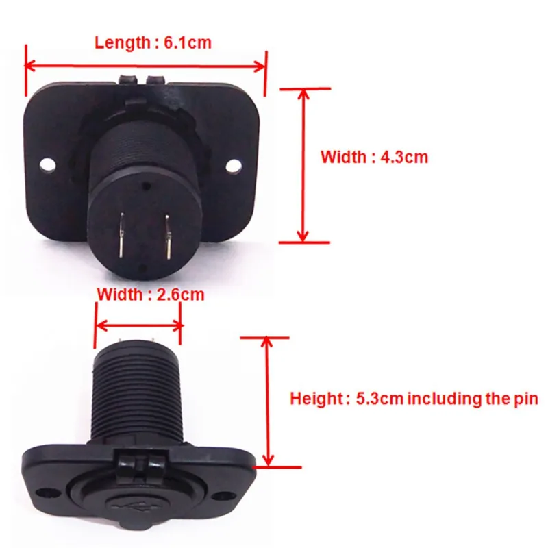 Двойной USB автомобильный прикуриватель розетка разветвитель зарядное