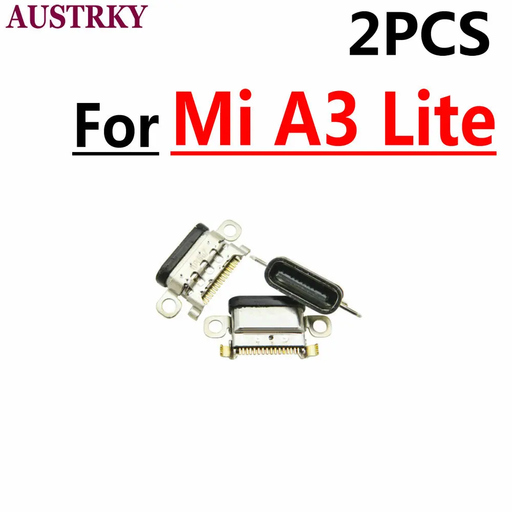 

2 шт., разъём Micro USB для зарядки Xiaomi A3 Lite