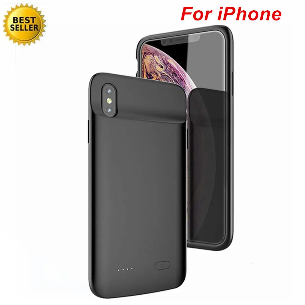 Для iPhone 6 6s 7 8 Plus X XS XR аккумулятор max зарядное устройство чехол Ультратонкий Мягкий