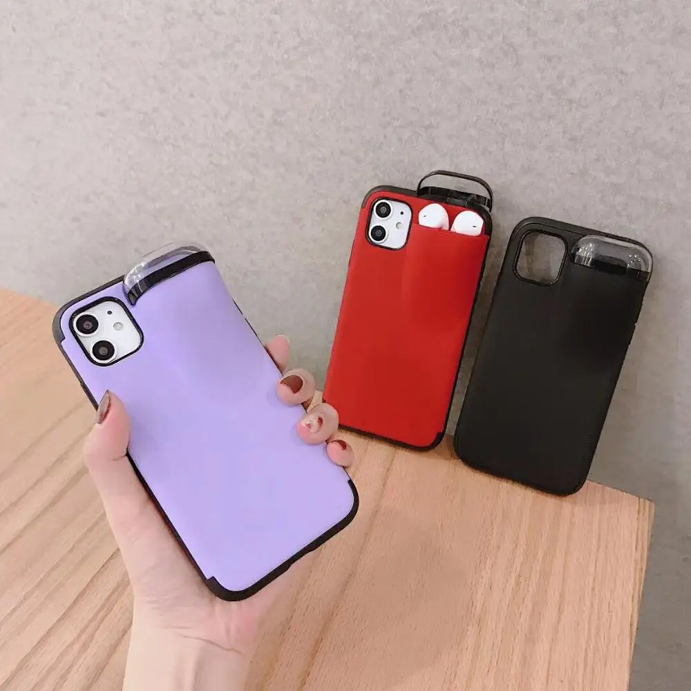 Новинка 2019 Модный чехол для хранения наушников мобильного телефона iPhone11 11Pro max 6 7P
