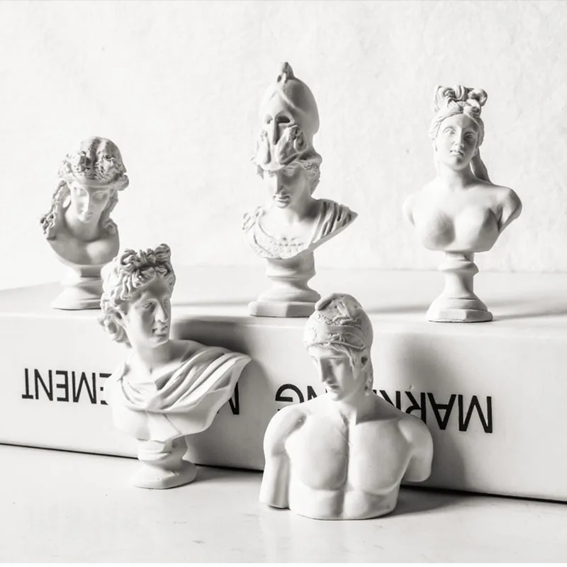 Греческая скульптура фигурка героя пластырь эскиз тренировочная модель Давид