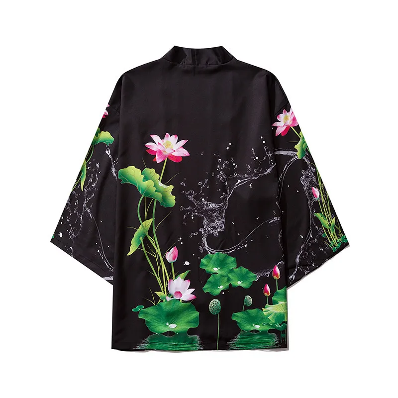 

Spring Autumn Japanese Traditional Haori Samurai Oriental Yukata Clothing кимоно японский стиль High-quality Daily Street Wear