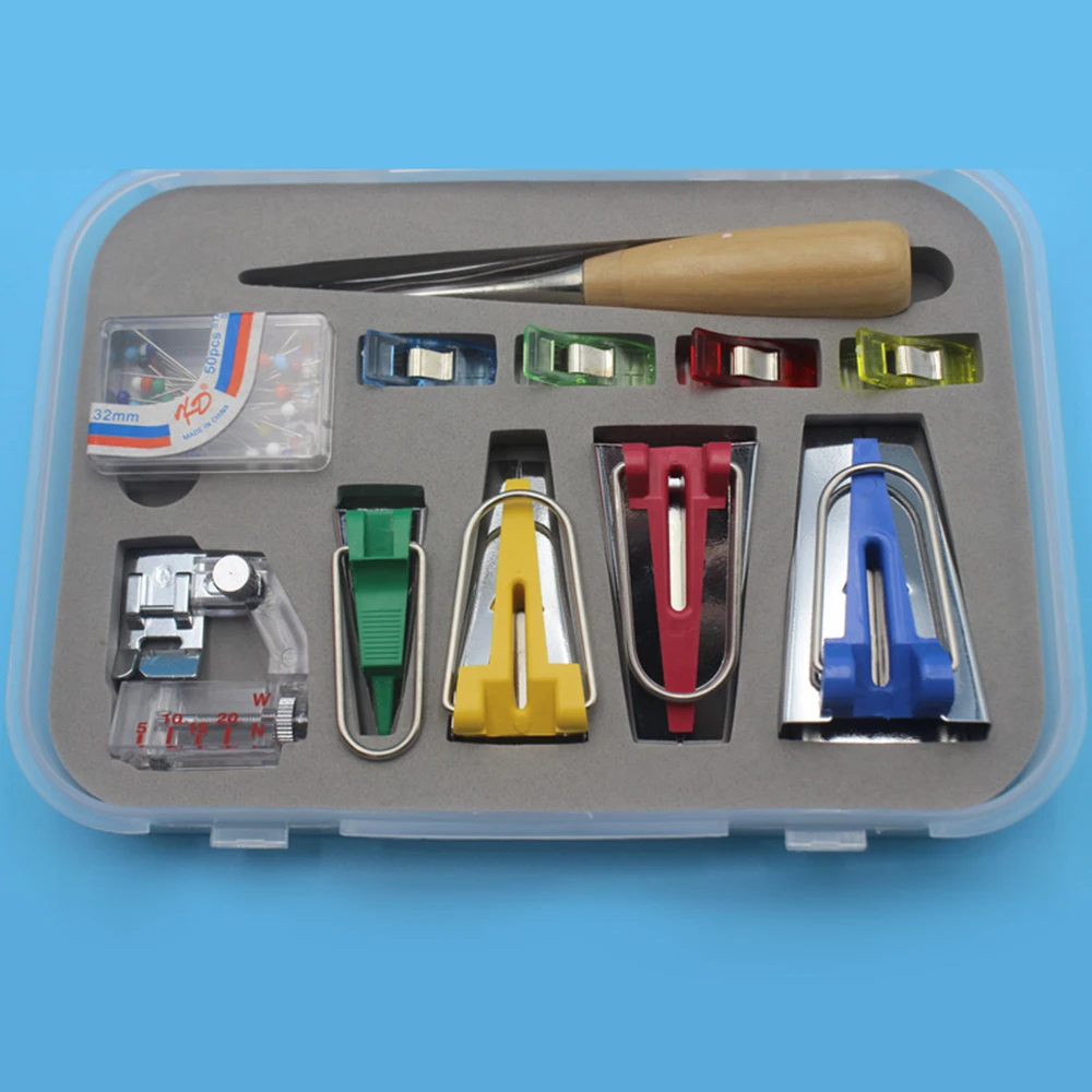 

Sewing Machine Tools Binding Sew Multifunction Sewing Bias Tape Maker Set DIY Patchwork Quilting Tool Edge Sewing Accessories P