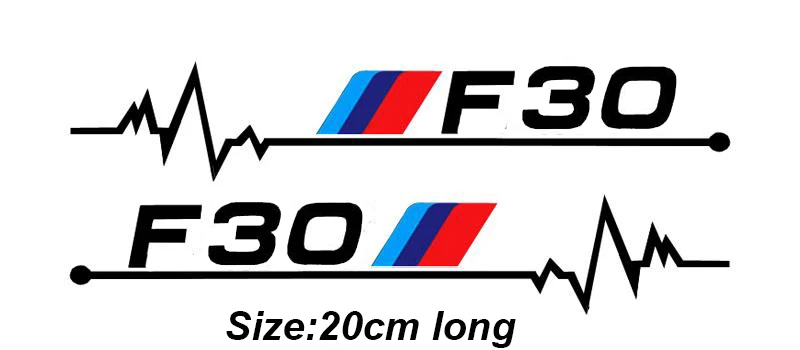 2pcs Power Motorsport Car Windows Sticker For BMW F01 F02 F10 F20 F30 F31 F34 F48 F87 | Stickers
