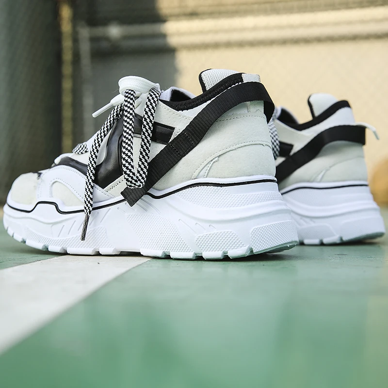 Женские беговые кроссовки INS с увеличением роста белые женские женская уличная