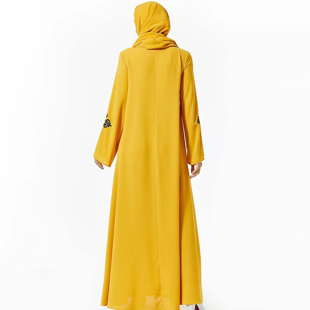 Abaya Дубай мусульманское платье без хиджаба абайя для женщин осень мода Caftan