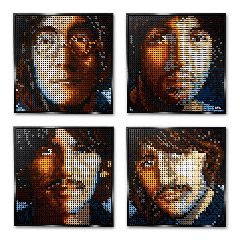 В наличии The Beatles 4 Way Stlye Artwor мозаичные украшения 2933 шт. совместимые с 31198 сборные