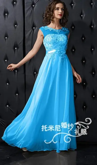 

lace appliques beach long Prom gowns vestido de noiva festa 2018 floor-Length cap sleeve beading party gown Bridesmaid Dresses