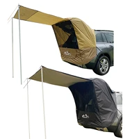 car truck tent sunshade rainproof with support rod anti uv tent side awning suv mpv car tent for outdoor self driving tour