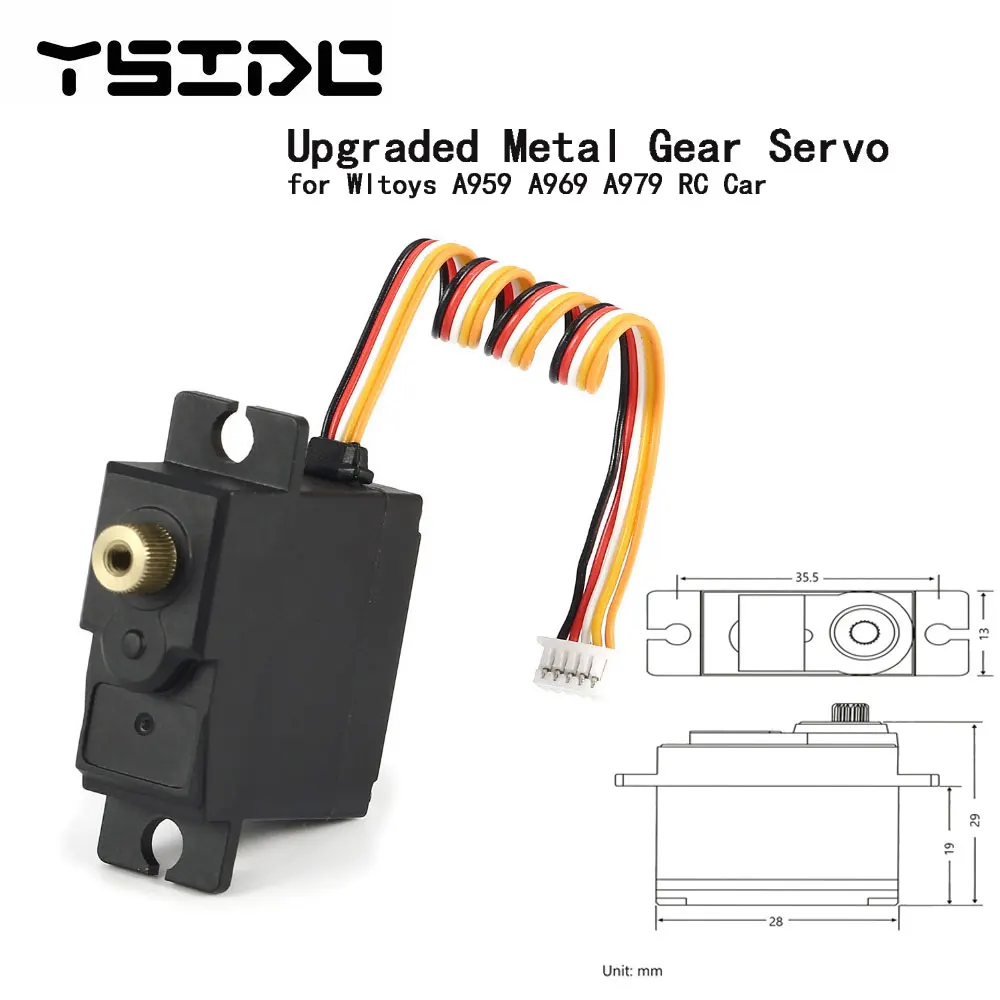 Обновление 17g психического Шестерни сервопривода для Wltoys A949 A959 A969 A979 K929 B A RC 1/18