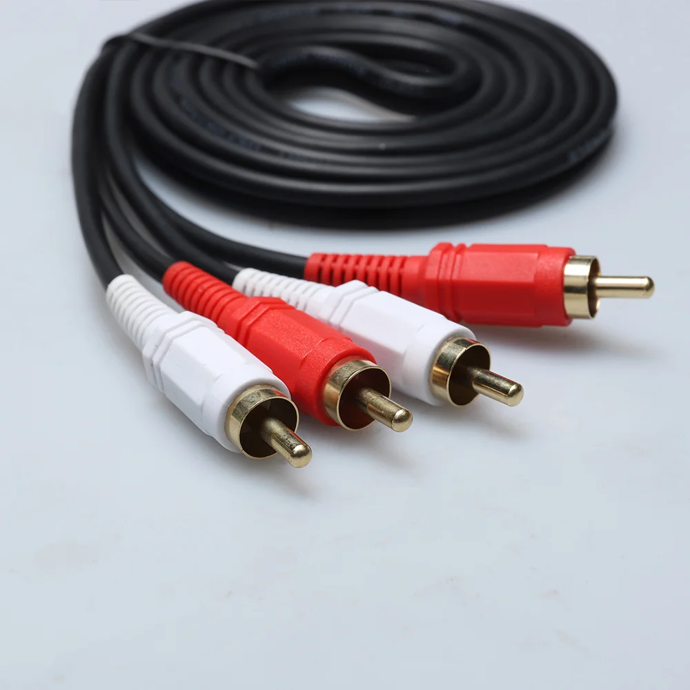 PCER Аудио кабель 2RCA на штекер мужской аудио RCA 1 5 м 3 для домашний кинотеатр DVD ТВ