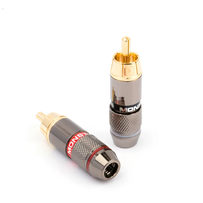 16 шт. Magic sound 24K gold RCA lotus plug AV усилитель с разной цветовой головкой аудио и видео