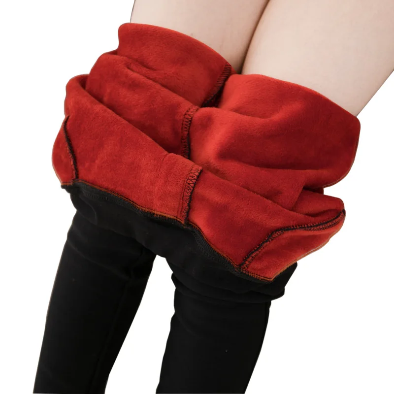 Теплые зимние леггинсы для девочек детские плотные бархатные брюки узкие