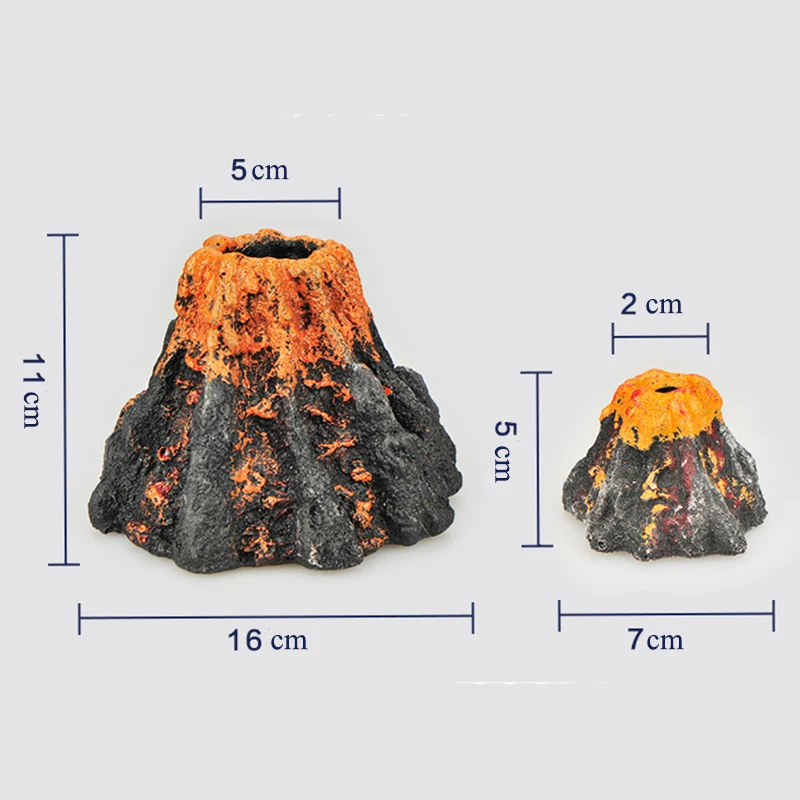 Цельнокроеное платье вулкан камни для сада камней рыбы в аквариуме украшения