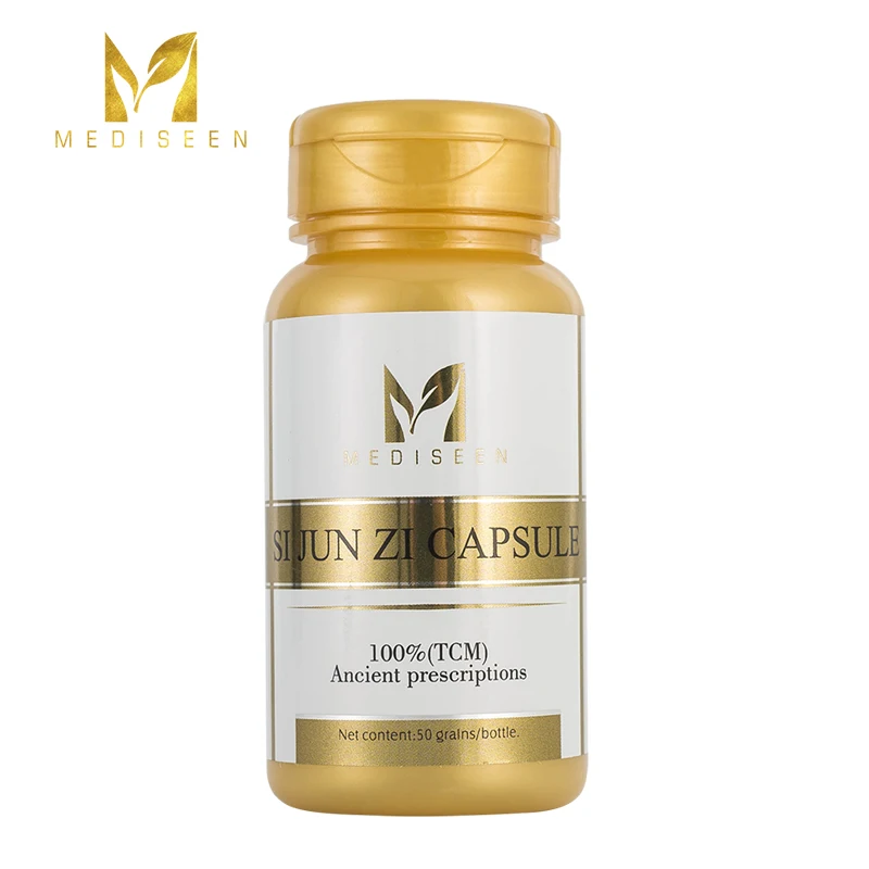 

Mediseen Si Jun Zi capsule, Help People with weak physique, susceptibility to colds, mental retardation, pale complexion, 50pcs