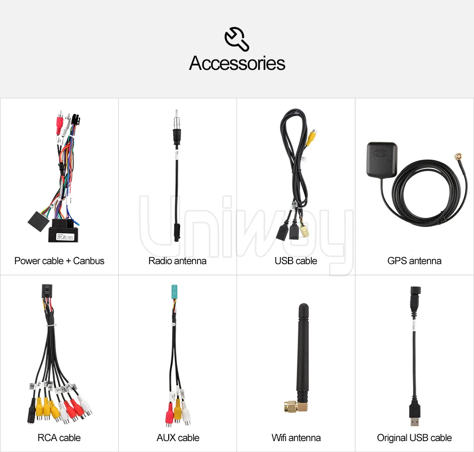 Uniway ADZ9071 android 9,0 автомобильный dvd для vw passat b6 b7 golf 5 6 tiguan polo octavia rapid fabia мультимедийный навигационный плеер