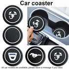 Автомобильный нескользящий коврик для чашки воды, силиконовый коврик для подставки, автозапчасти для VW Volkswagen Polo Tiguan Jetta Passat Liftback Voyage Up niзамс