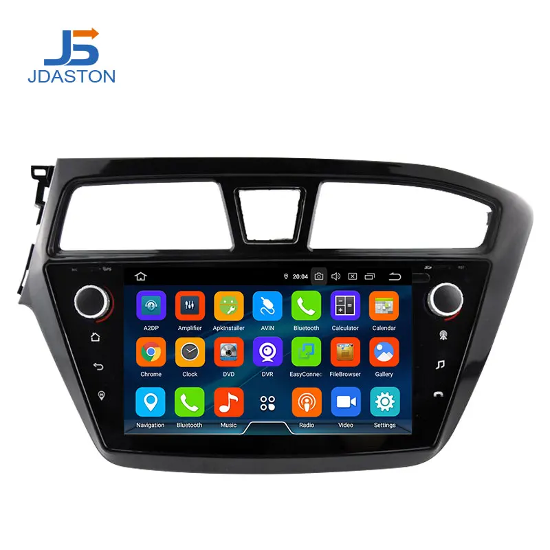 JDASTON Android 10 автомобильный мультимедийный плеер для Hyundai I20 2015 2018 4G + 64G GPS Навигация