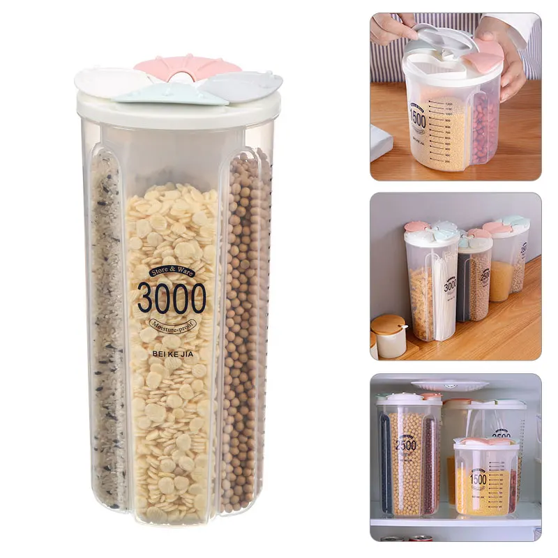 

Прозрачная герметичная банка для хранения банок зерна контейнер для хранения фасоли Органайзер контейнеры для пищевых продуктов холодиль...