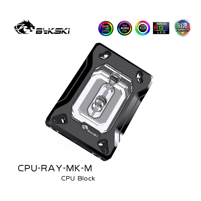 BYKSKI for Cooler AM4 Water Cooler CPU Water Block for AM3/Ryzen 3/5/7 3600 /3000 ThreadPipper A-RGB/RGB CPU Radiator
