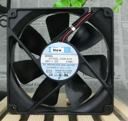 

for NMB-MAT 4710NL-05W-B10 P02 DC 24V 0.08A 120x120x25mm Server Cooling Fan