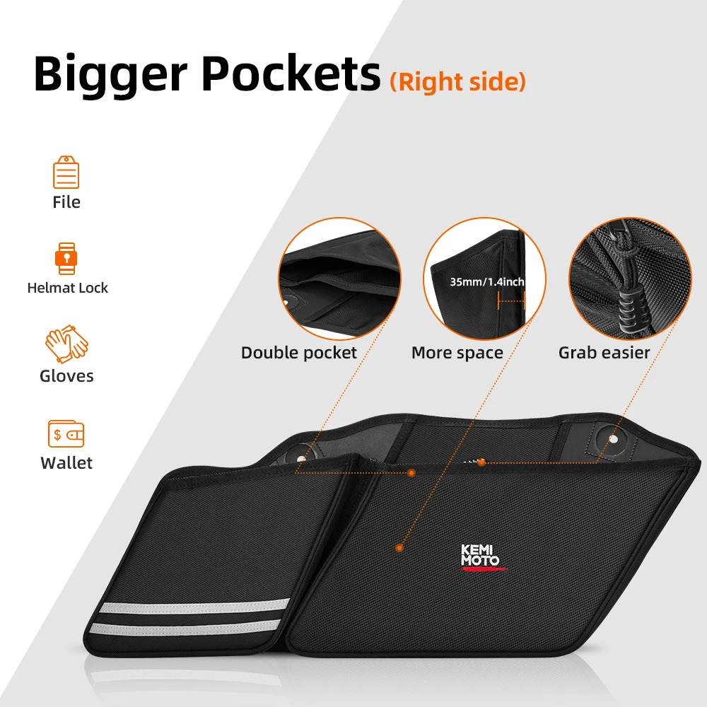 Сумка-Органайзер седельная мотоциклетная для путешествий Короля Дороги улицы