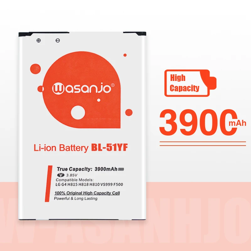 Оригинальная фотобатарея большой емкости 3900 мАч для LG G4 BL 51YF H815 H818 H810 VS999 F500 G Stylo