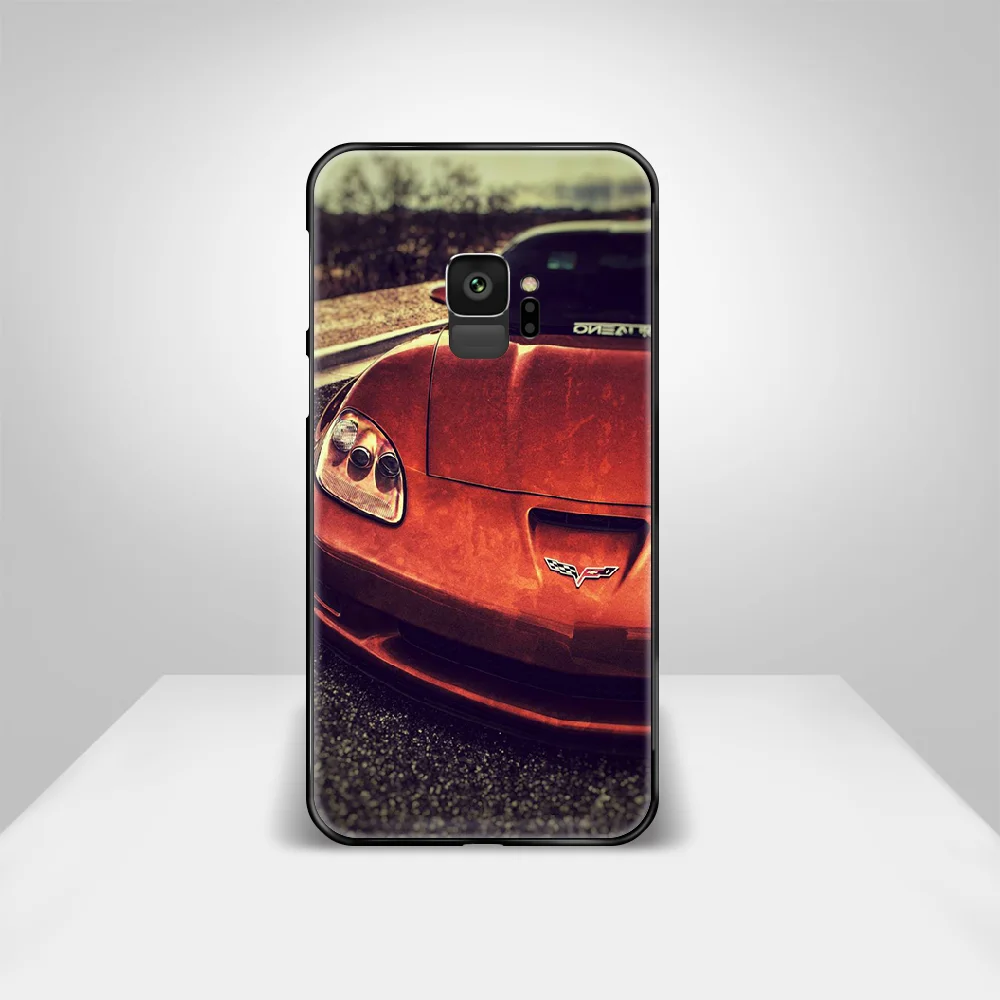 

Sport Car Corvette Phone Case Cover Hull For Samsung Galaxy S 6 7 8 9 10 e 20 edge uitra Note 8 9 10 plus black hoesjes 3D prime