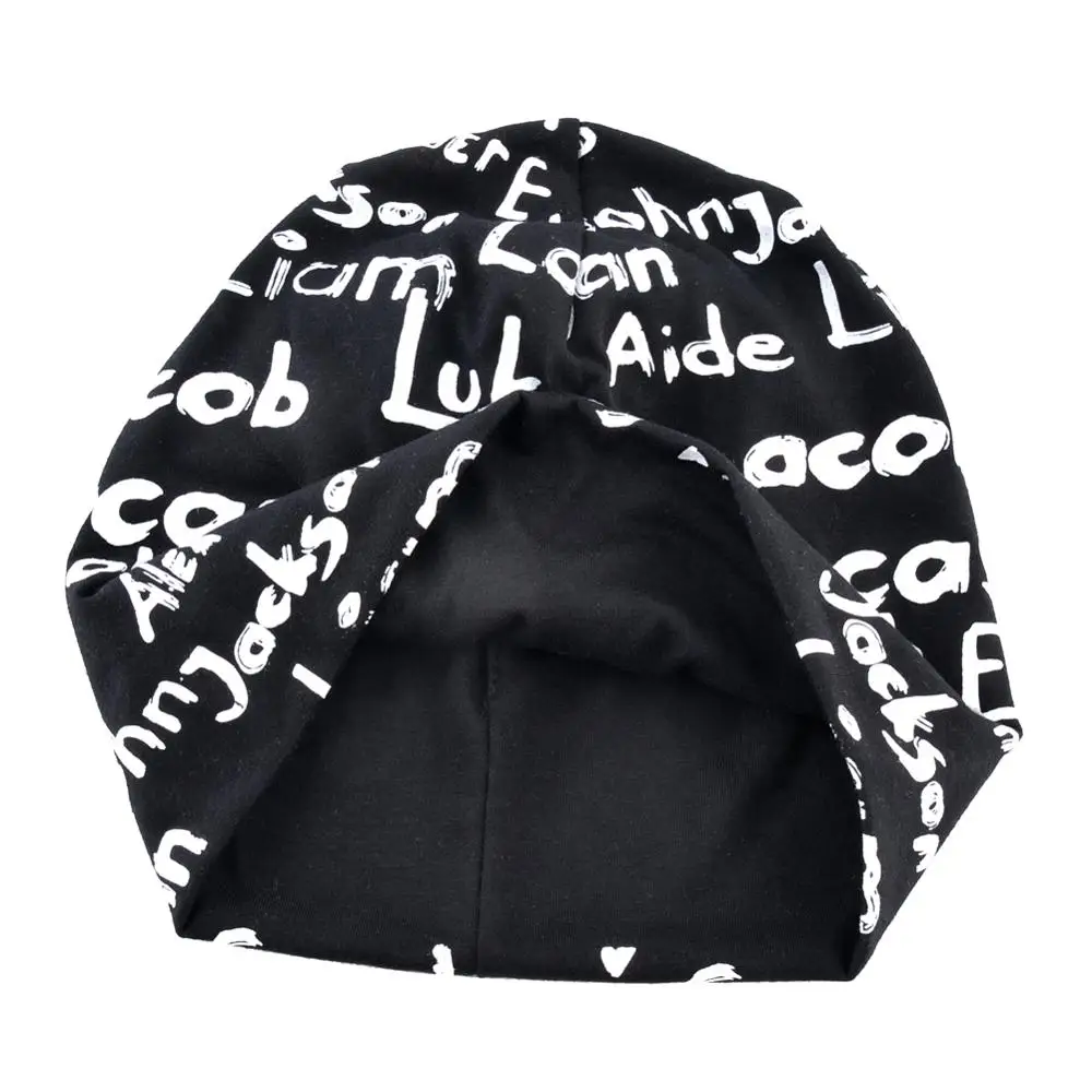 Женская Шапка бини Весенняя хлопковая с принтом шляпы буквами для мужчин Осенняя