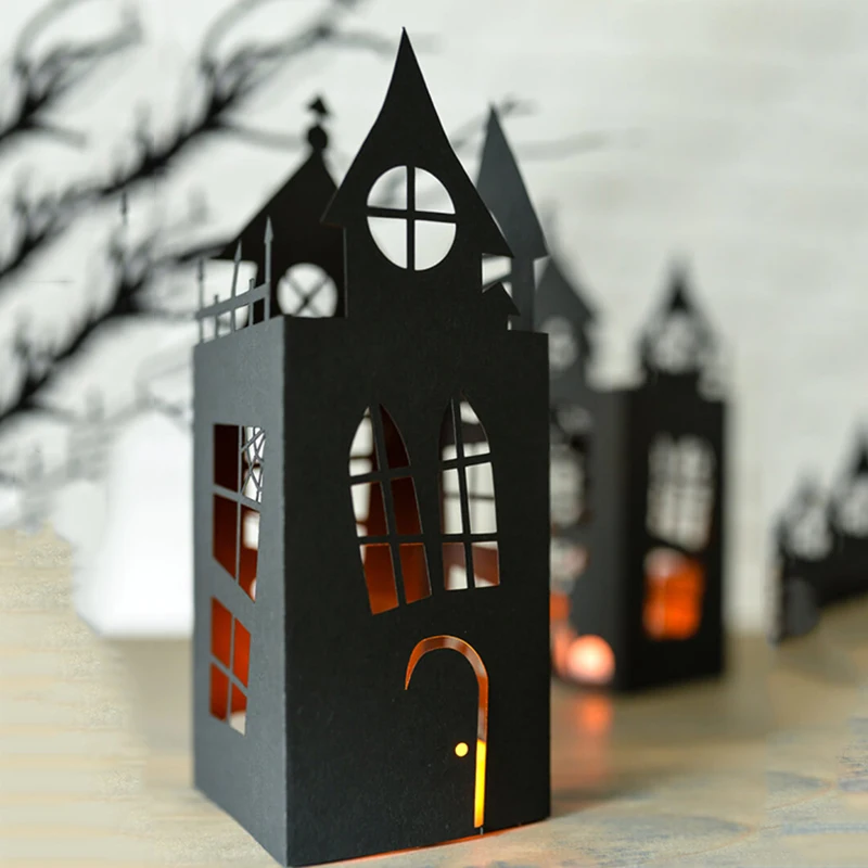 

metal cutting dies cut die mold happy halloween house decoration Scrapbook paper craft knife mould blade punch stencils dies