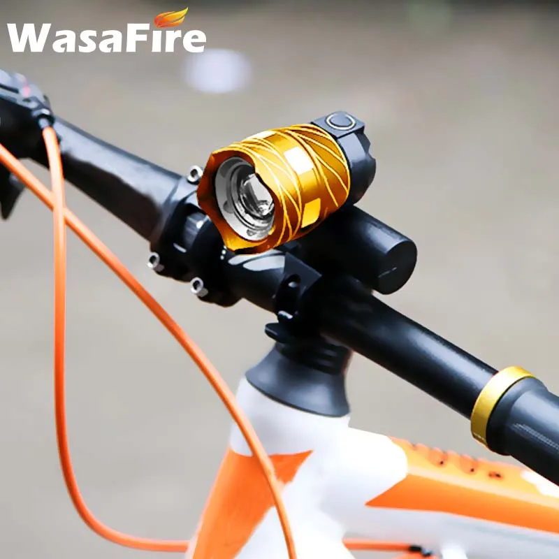 

Zoom Bike Light 2000LM XM-L T6 LED Bicycle Front Lights USB Rechargeable Headlight MTB Head Lamp 3 Modes Cycling Flash Lamp