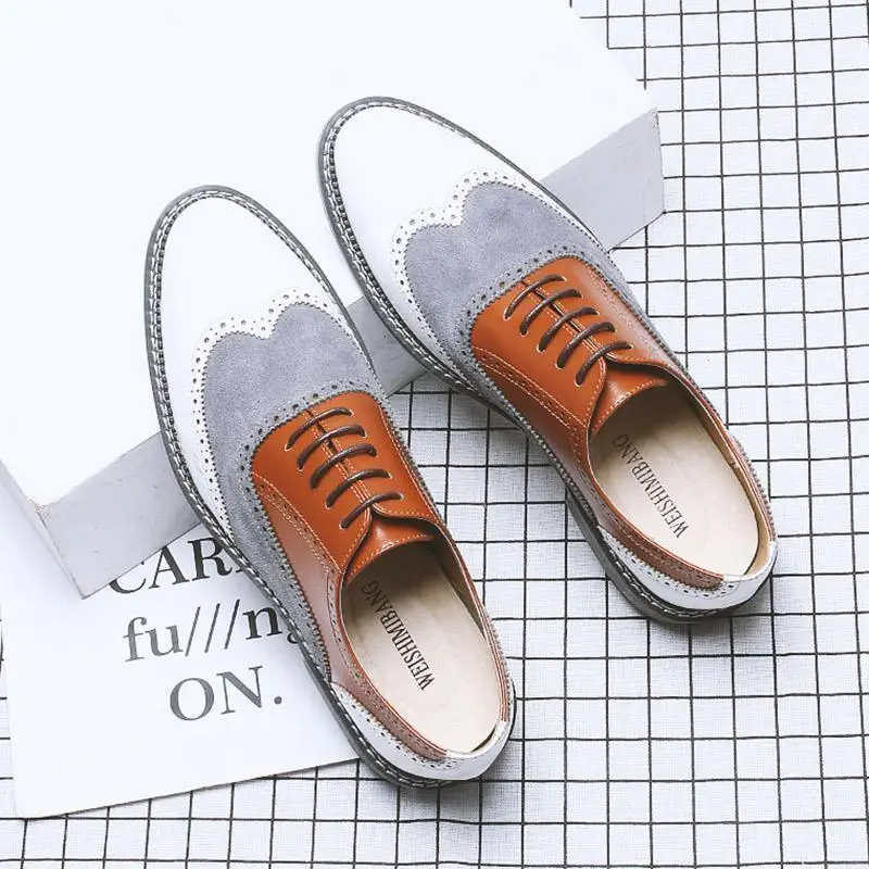 

New Arrivals Men's Shoes High-quality Pu Leather Casual and Comfortable Men's Retro Classic Zapatos Soulier Homme HC468