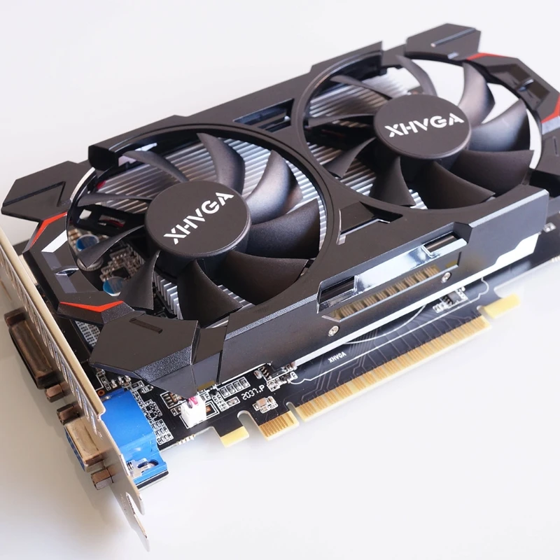 

Computer Graphic Card GTX 6500Ti 2GB GDDR5 128-Bit PCIE 3.0 HDMI-Compatible DVI-D Interface W/ Twin Cooling Fan