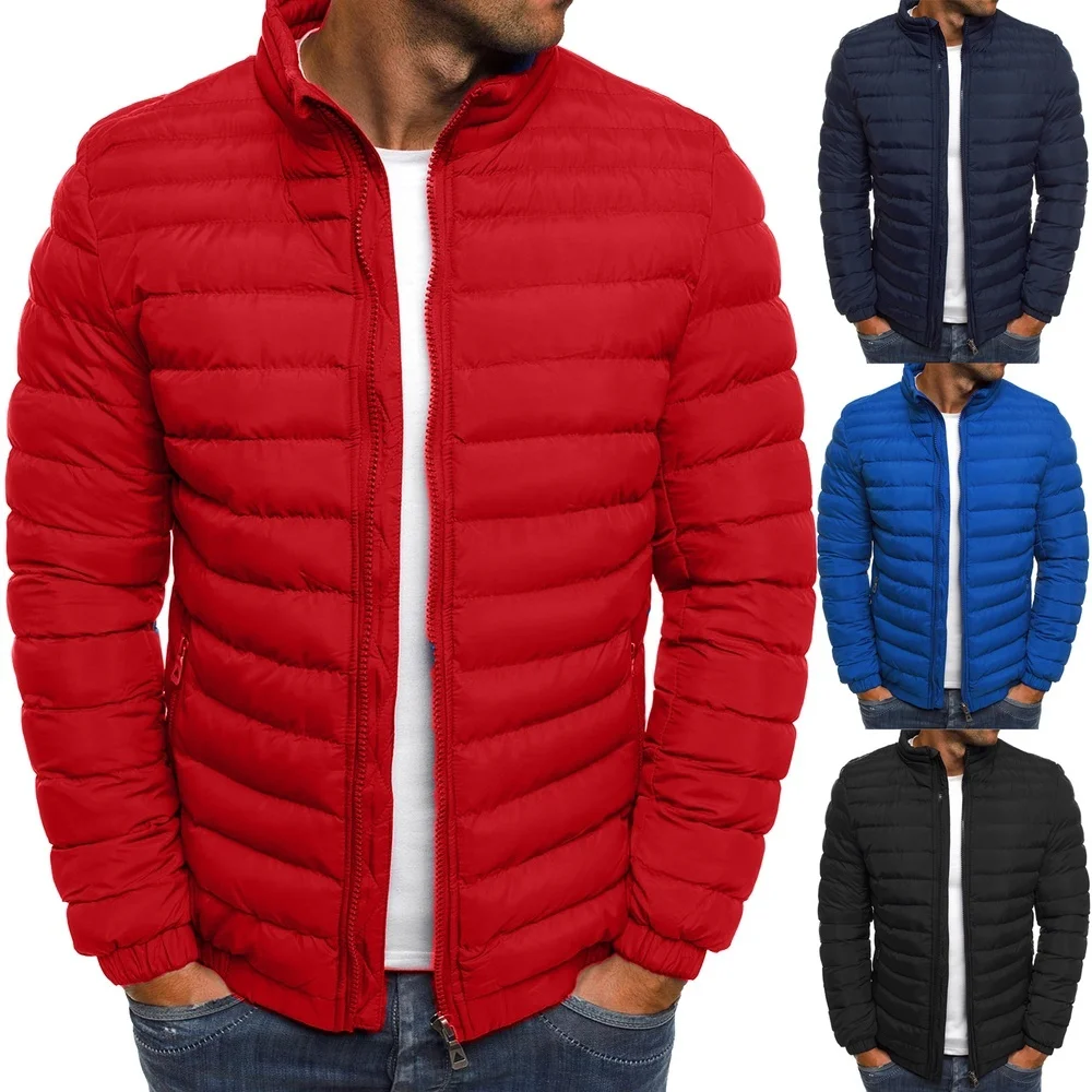 

ZOGAA 7Colors Plus Size S-5XL Men's Fashion Autumn and Winter Puffer cotton Coat