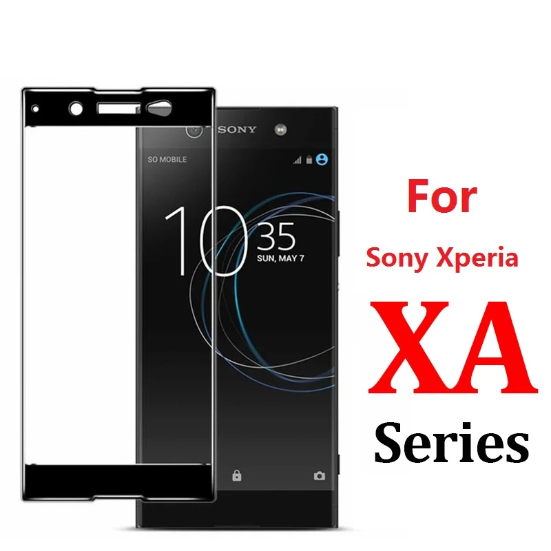 

Закаленное стекло с полным покрытием для Sony Xperia XA1 XA2 XA3 Ultra, Защитное стекло для экрана Sony Xperia L3 L4, стеклянная пленка