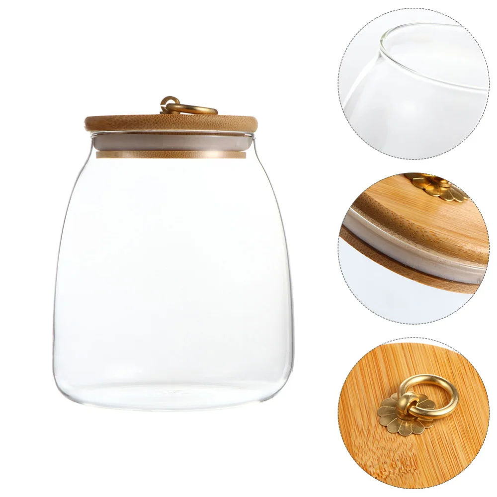 

3 Pcs Anti-dust Snack Jars Tea Cans Durable Sealed Jars with Ring Cover