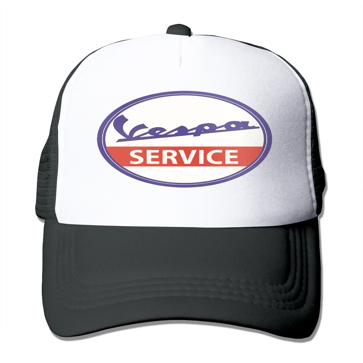 

Vespa Service Scooter Mod Style Motorcycle Printed In Baseball Cap Trucker Hats Girl Cap Trucker Cap