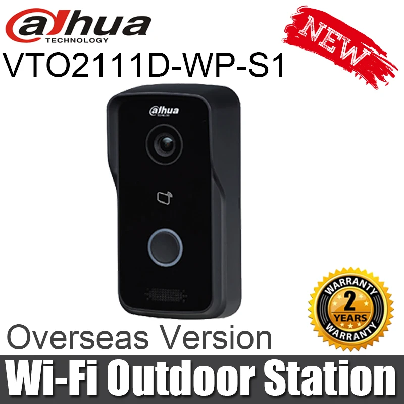 Dahua VTO2111D-WP-S1 видеодомофон дверной звонок 1MP WiFi вилла открытая станция ночного видения голосовая индикация замена VTO2111D-WP