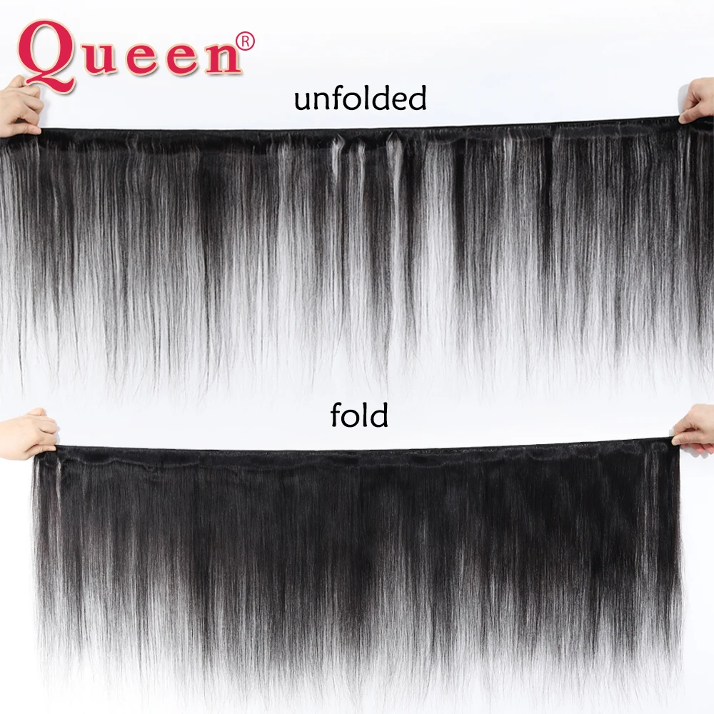 Продукты для волос Queen бразильские пучки прямых и волнистых Remy натуральных с