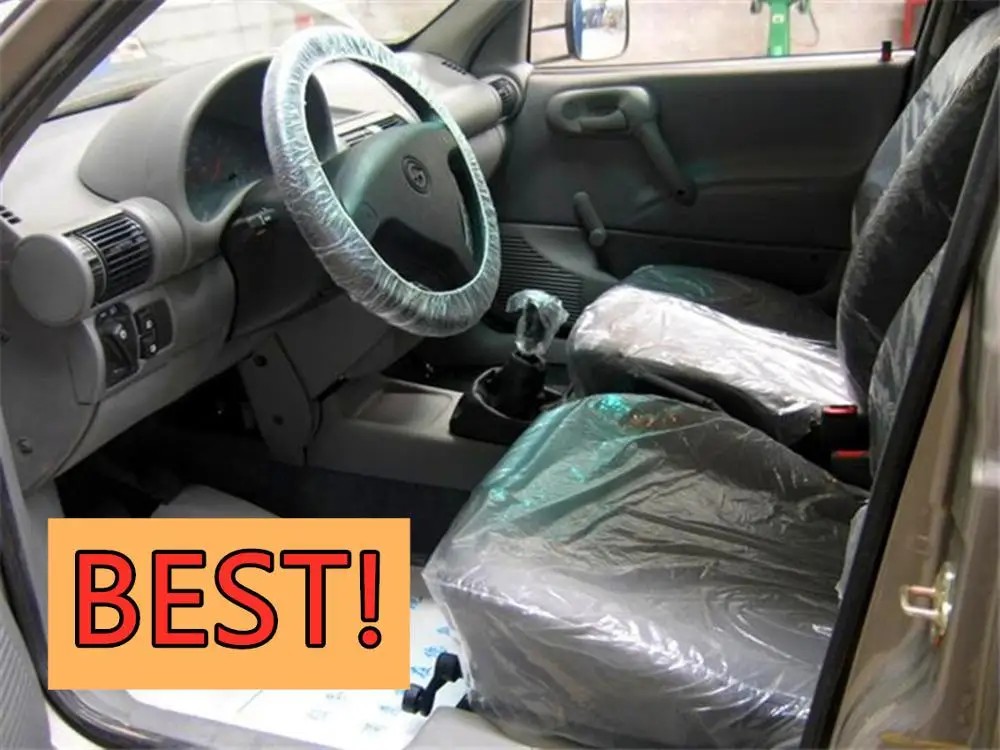 Автостайлинг автомобильные аксессуары 10 шт. одноразовые пластиковые чехлы для