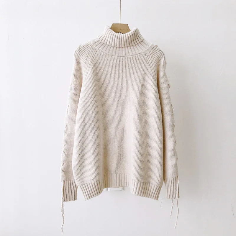 Женский свитер с высоким воротником Зимний пуловер 2019 корейские свитера женская